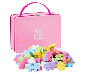 PLUS- PLUS Big Baukasten in Pastellfarben / 70 Teile / Metallkoffer / ab 1 Jahr