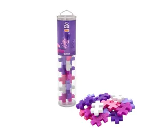 PLUS- PLUS Big Glitzer-Bauset / 15 Teile / Tube / ab 1 Jahr