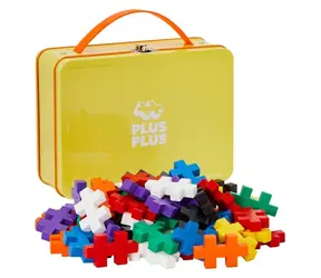 PLUS- PLUS Big Basis-Metallkoffer / Bausatz / 70 Teile / ab 1 Jahr