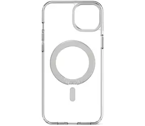 Transparente iPhone 15 PLUS Rückseite mit Schlaufe und Ständer / Rückseite aus recyceltem Kunststoff / mit Schlaufe und Ständer
