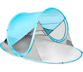Spokey Strandzelt Stratus blau / Selbstfaltend / UV-Filter
