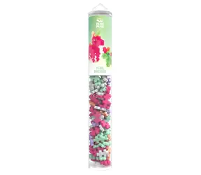PLUS- PLUS Bausatz Einhorn Perle / 100 Teile / Tube