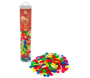 PLUS- PLUS Neon-Bausatz / 240 Teile / Röhre