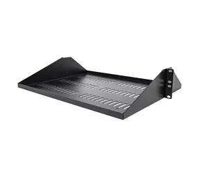 StarTech Rack-Einschub, belüftet, 2 HE, schwarz / Einschub / Tiefe: 35,6 cm / Tragfähigkeit: 91 kg / Breite: 483 mm