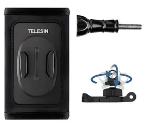 Telesin GP-BPM-005 / Rucksackhalterung / 360° drehbarer J-Haken / Für Sportkameras