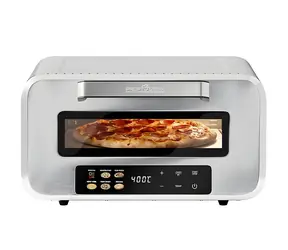 ProfiCook PC-PO 1323 Edelstahl / Pizzaofen / 2100 W / Durchmesser 31,5 cm / 400 °C / Touchscreen