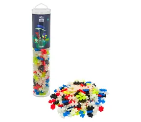 PLUS- PLUS Glow Mix Bausatz / 240 Teile / Tube