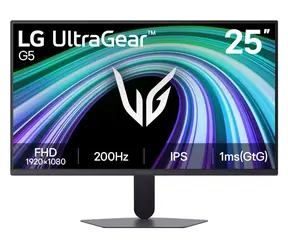 25" LG UltraGear 25G523B-B, schwarz / Monitor / IPS / FHD / 200 Hz / 1 ms / HDMI & DP
