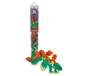 PLUS- PLUS Stegosaurus-Bausatz / 100 Teile / Röhre