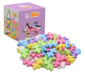PLUS- PLUS Big Pastell-Mix-Bauset / 100 Teile