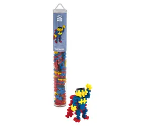 PLUS- PLUS Superhelden-Bausatz / 100 Teile / Tube