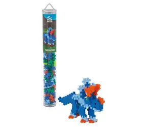 PLUS- PLUS Triceratops Bausatz / 100 Teile / Tube