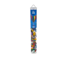 PLUS- PLUS Basis-Baukasten / 100 Teile / Röhre / Farbmix