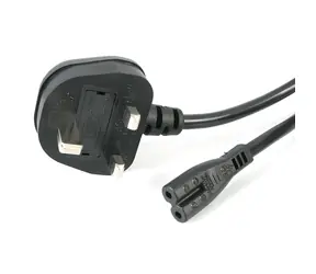 StarTech UK - C7 1 m schwarzes Netzkabel / 250 V / 2,5 A
