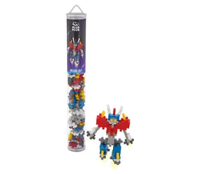 PLUS- PLUS Mecha-Bot-Bausatz / 100 Teile / Röhre / ab 5 Jahren