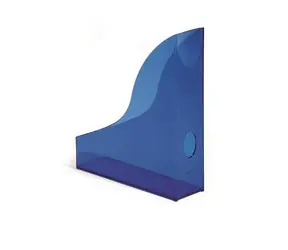 Durable Zeitschriftenregal Basic, transparent blau / Kunststoff / 73 mm