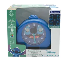 Lexibook Lernwecker Stitch / Wecker / Schlafcoach / Nachtlicht / 18 Melodien / USB-C