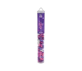 PLUS- PLUS Glitzer-Mix-Bauset / 100 Teile / Tube