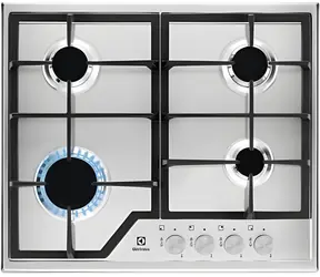 Electrolux EGS6426SX Edelstahl-Gaskochfeld / 60 cm / 4 Brenner