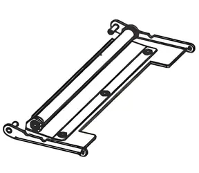Ersatzset Abziehhalterungen L+R für ZEBRA ZE500-4 Drucker