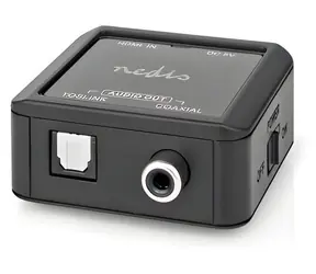 Nedis HDMI-Audio-Extraktor / Audio-Konverter / TosLink + Koaxialausgang / 192 kHz
