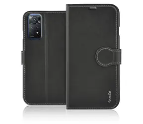 Fonex Book Identity schwarze Schutzhülle im Buchstil für Xiaomi Redmi Note 11 Pro 4G/ 11 Pro 5G