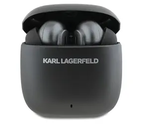 Karl Lagerfeld Logo Kopfhörer (verlängert, schwarz) / Kabellose True Wireless Stereo-Kopfhörer (TWS) / ANC/ENC-Geräuschunterdrückung / In-Ear