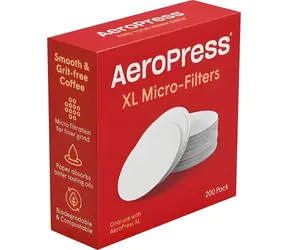 AeroPress Papierfilter XL, 200 Stück / Kaffeemaschinenfilter / für AeroPress