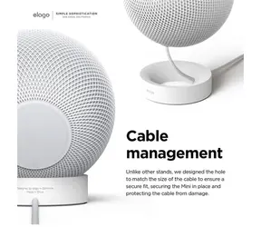Elago Silikonständer für Apple HomePod mini, weiß / Ständer / Silikon
