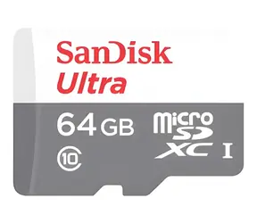 SanDisk Ultra microSDXC 64 GB + Adapter / Speicherkarte / Klasse 10 / UHS-I / Lesegeschwindigkeit bis zu 100 MB/s