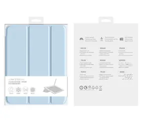 Comma Joy Serie, hellblau / Hülle / mit Fach für Apple Pencil / iPad Air 13" M2/M3