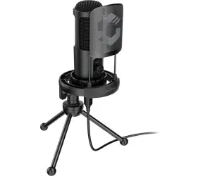 Speed Link AUDIS PRO schwarz / Desktop-Mikrofon / Kondensator / Niere / Popfilter