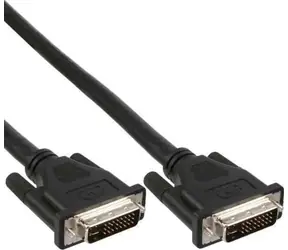 Inline DVI-D schwarz / DVI-Kabel / 3 m