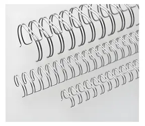 EuroSupplies Metallrücken (3:1") 14,3 mm silber / Binderücken / für 101-120 Blatt 80 g Papier / 50 Stück