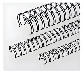 EuroSupplies Metallrücken 8 mm schwarz / für 36-50 Blatt 80 g Papier / 100 Stück