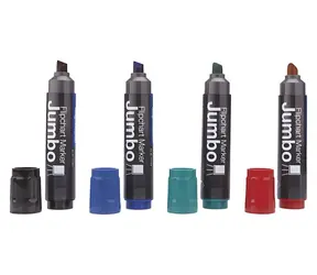 Magnetoplan JUMBO / Marker / Set mit 4 Farben / Markerbreite 2-10 mm