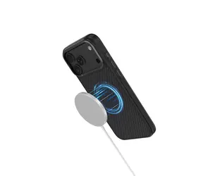 Comma Kevlar Magnetische Stoßfeste Hülle für iPhone 17 Pro Max, schwarz / Schutzhülle / Kevlar / magnetisch / stoßfest