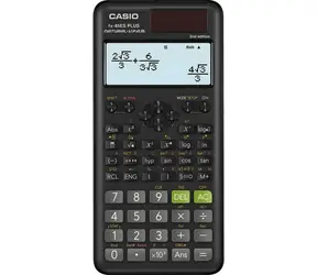 Casio FX 85 ES PLUS 2E schwarz / Taschenrechner / Wissenschaftlich / 252 Funktionen / Solar- und batteriebetrieben