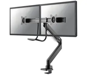 Neomounts NM-D775DXBLACK schwarz / Tischhalterung für zwei Monitore / 10-32" / VESA 75x75-100x100 / Tragkraft 16 kg