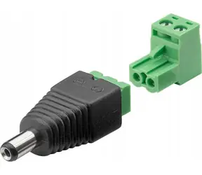 Goobay DC Stecker mit Klemmenblock / Stecker / DC Stecker 5,50 x 2,10 mm / 2-polig