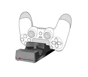 Speed Link JAZZ schwarz / Ladegerät / USB / für PS4 / 2x DUALSHOCK
