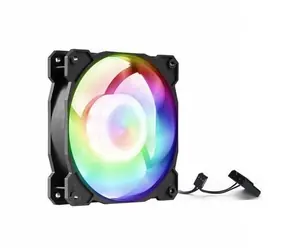 1stCool Statischer RGB-Lüfter 12 cm / Lüfter / 120 mm / RGB / 3+4-Pin