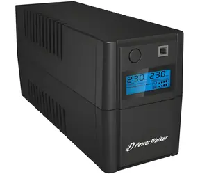PowerWalker VI 650 SE LCD / USV-Notstromversorgung / 650 VA / 360 W / 2x Schuko / RJ11 / USB