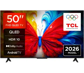 50" TCL 50S5L Fernseher, schwarz / QLED / 4K UHD / Android TV / WLAN / Bluetooth / LAN / 2x HDMI / 20-W-Lautsprecher