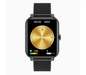 Garett GRC Classic Smartwatch aus schwarzem Edelstahl / 1,78" AMOLED-Display / Herzfrequenzmessung & SpO2-Messung / Bluetooth / IP68 / Android & iOS