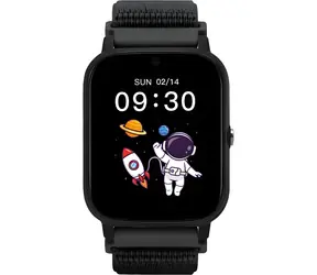 Garett Kids Tech 4G, schwarz / Kinderuhr / 1,69 Zoll / Schrittzähler & SOS-Taste / SIM / GPS / WLAN / IP67 / Android & iOS