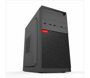 1stCool STEP 5 schwarz / PC-Gehäuse / Micro-Tower / mATX / Ohne Netzteil / mit optischem Laufwerk / 2x USB 3.0 & 2x USB 2.0