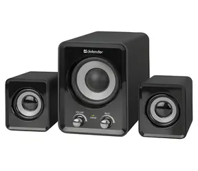 Defender Z4 schwarz / 2.1-Lautsprecher / 11 W / Lautstärkeregler / Bassregler / USB + 3,5-mm-Anschluss