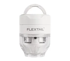 Flextail Tiny Pump 3X weiß / Tragbare Luftpumpe / Druck 5 kPa / LED-Taschenlampe / USB-C