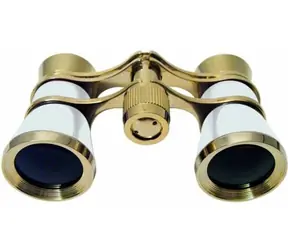 Braun Fernglas 3x25 Gold, Perlmutt / Fernglas